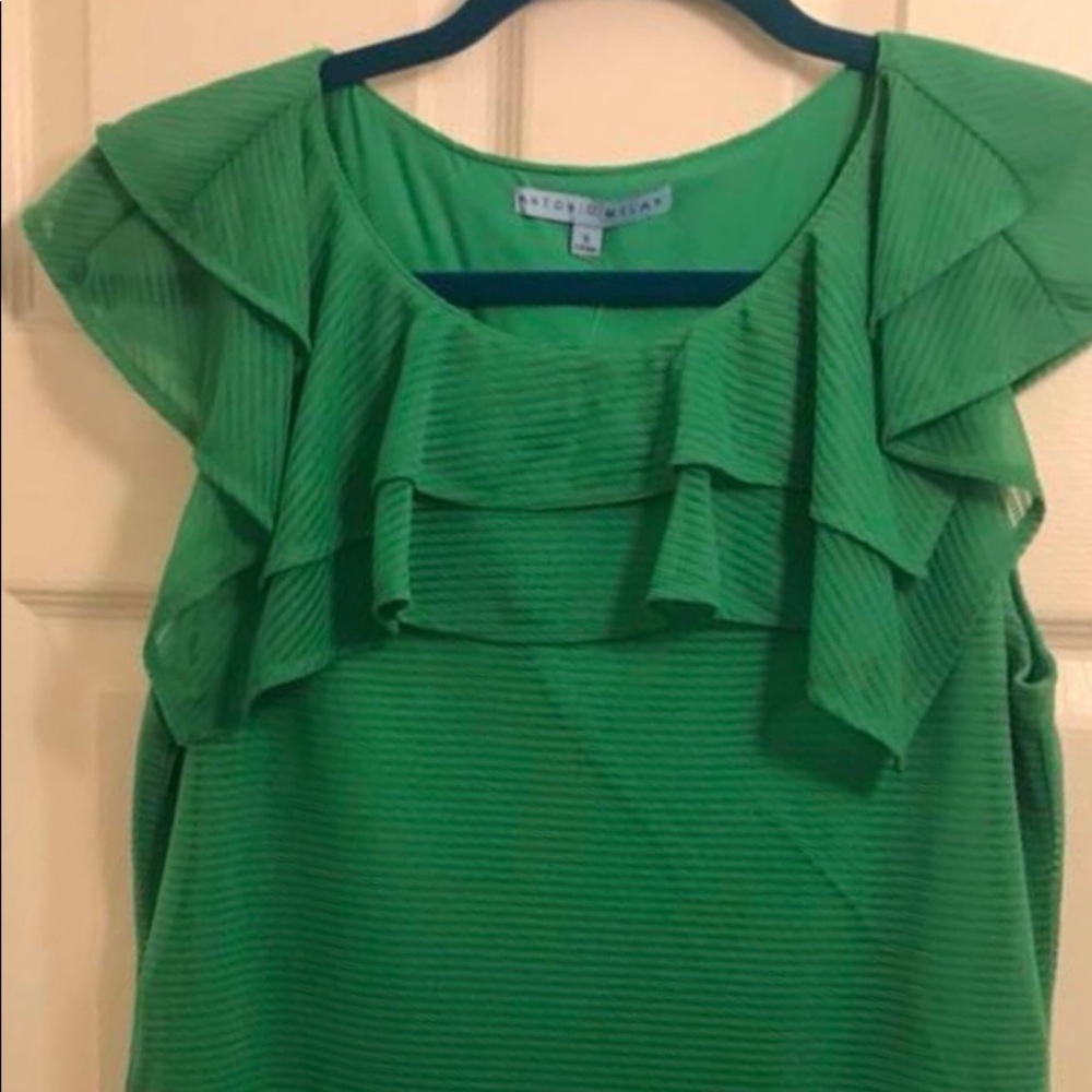 NEW w/tags Antonio Melani green blouse S